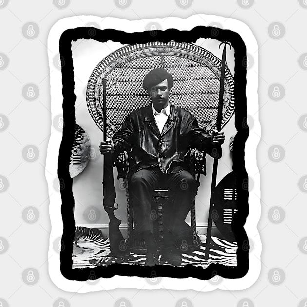 Huey Newton 1968 Sticker by UrbanLifeApparel